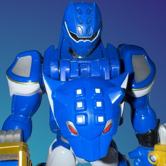 Bandai Power Rangers Jungle Fury Deluxe Blue Jaguar Animorphin Transforms B2 - Picture 9 of 9